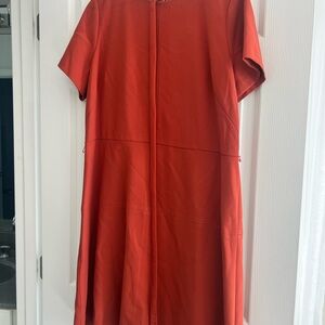 Ann Taylor Terracotta Midi Dress
